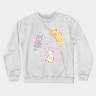 fairy kitties (classic pink) Crewneck Sweatshirt